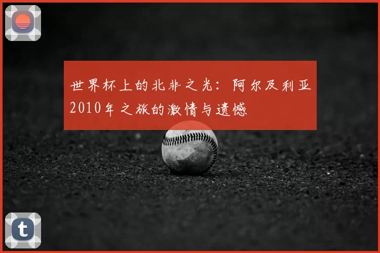 世界杯上的北非之光:阿尔及利亚2010年之旅的激情与遗憾